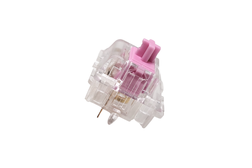 Durock L3 Creamy Pink 65g (Clear) Switches Side