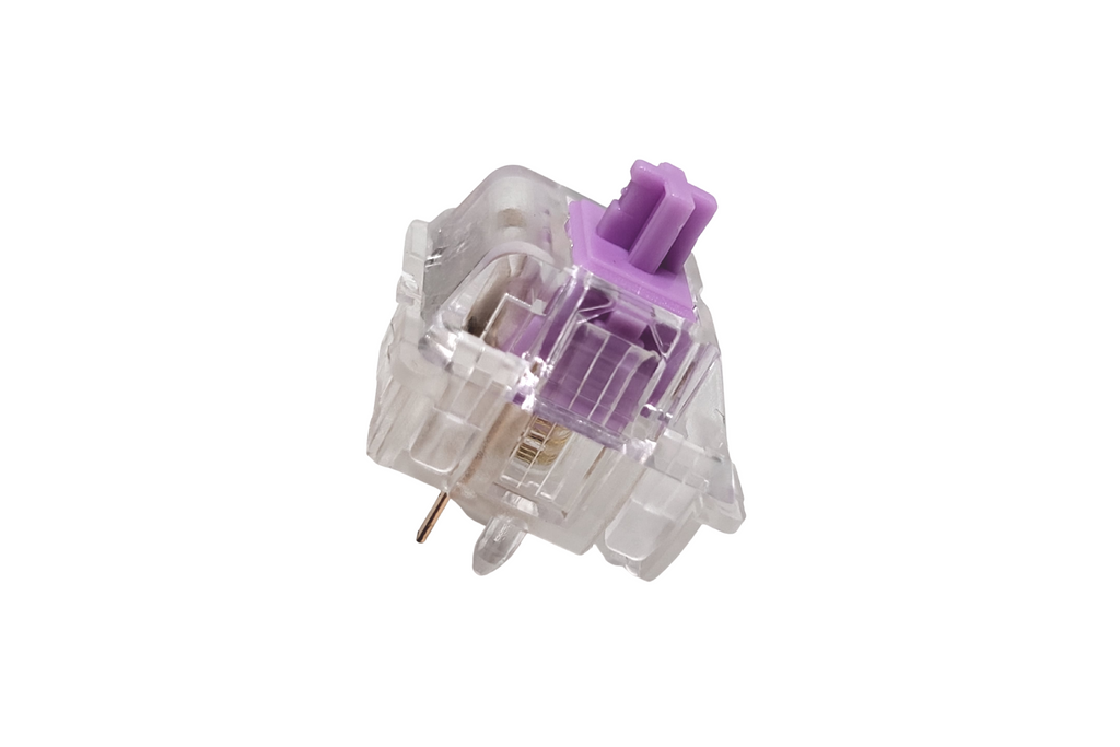 Durock L4 Creamy Purple 67g (Clear) Switches Side