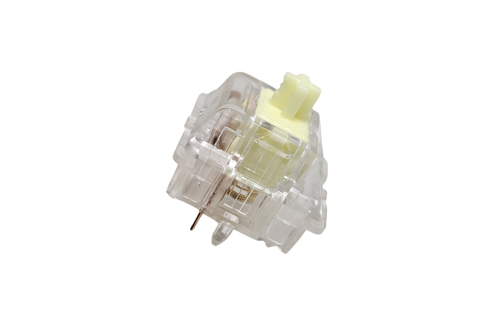 Durock L1 Creamy Yellow 55g (Clear) Switches Side