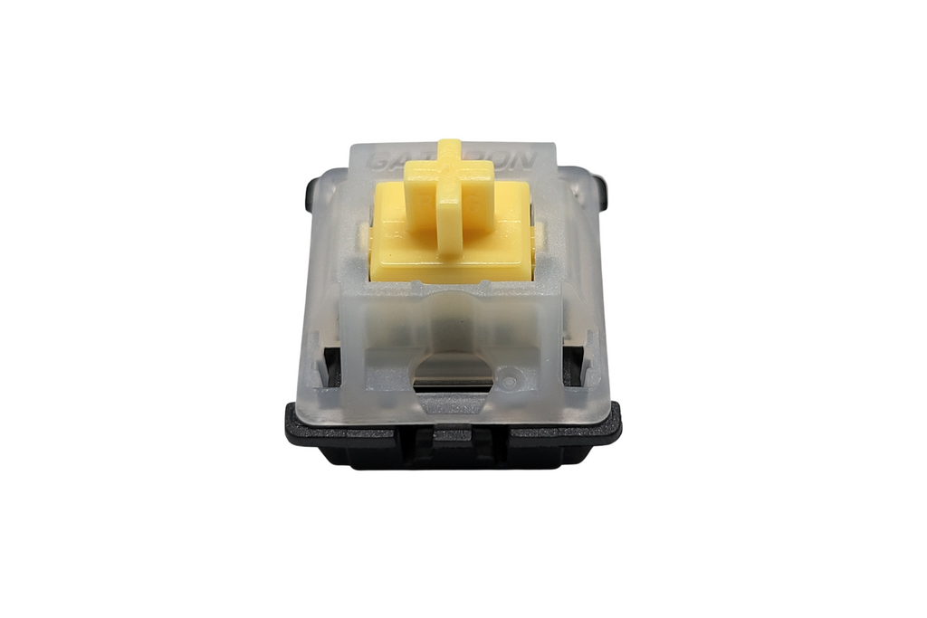 Gateron Yellow Linear Milky/Black Switches Front