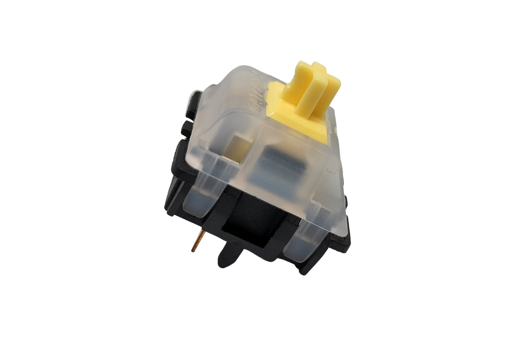 Gateron Yellow Linear Milky/Black Switches Side