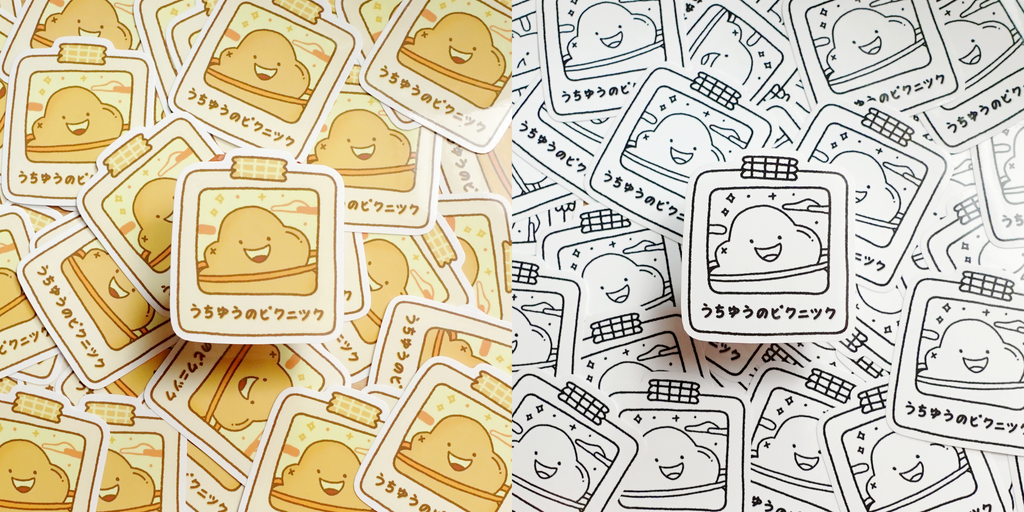 Uchu no Pikuniku by Uchu.Club Desk Mat GB, Stickers