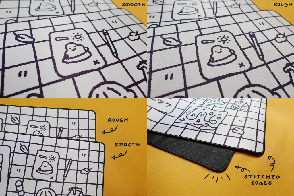 Uchu no Pikuniku by Uchu.Club Desk Mat GB, Sketchbook, texture comparison